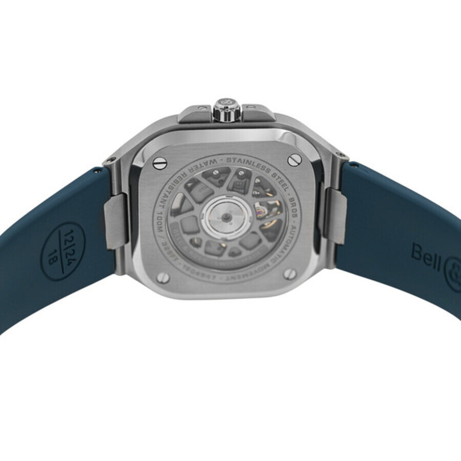 Bell And Ross - Pre-owned Bell and Ross Gmt Sky Blue Automatic Blue Dial Men's Watch BR-05 - 4