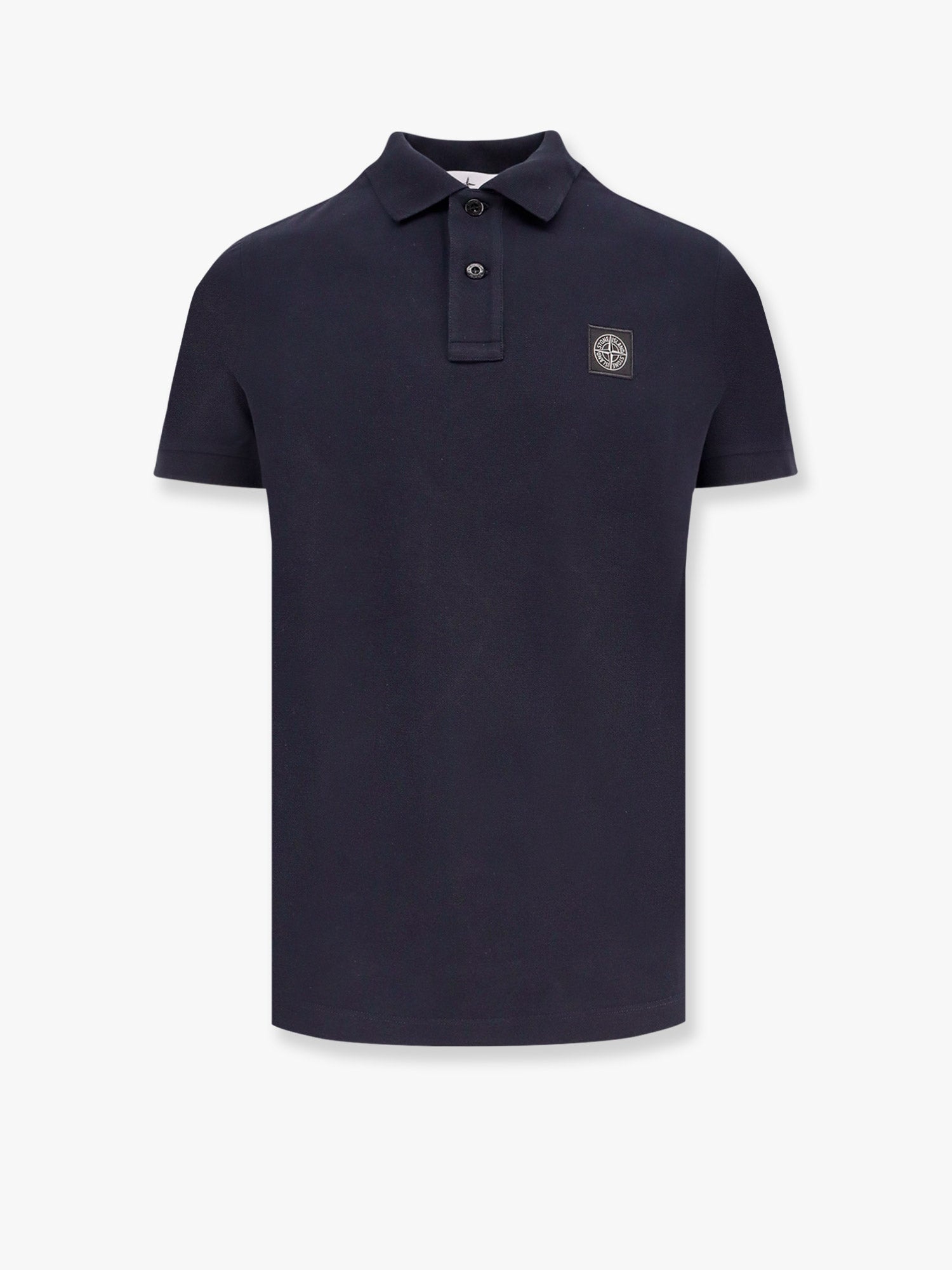 Stretch cotton polo shirt - 1