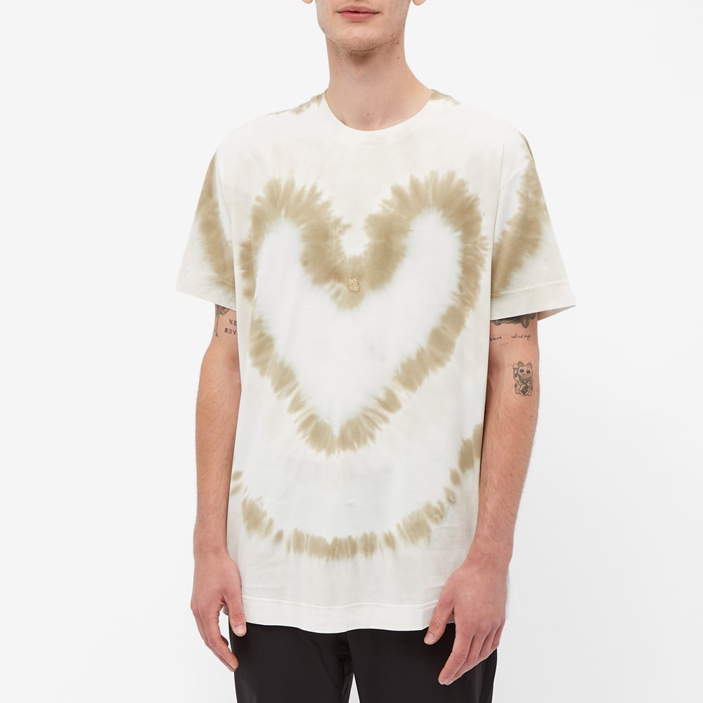 Givenchy Tie Dye Hearts Oversized Tee - 3