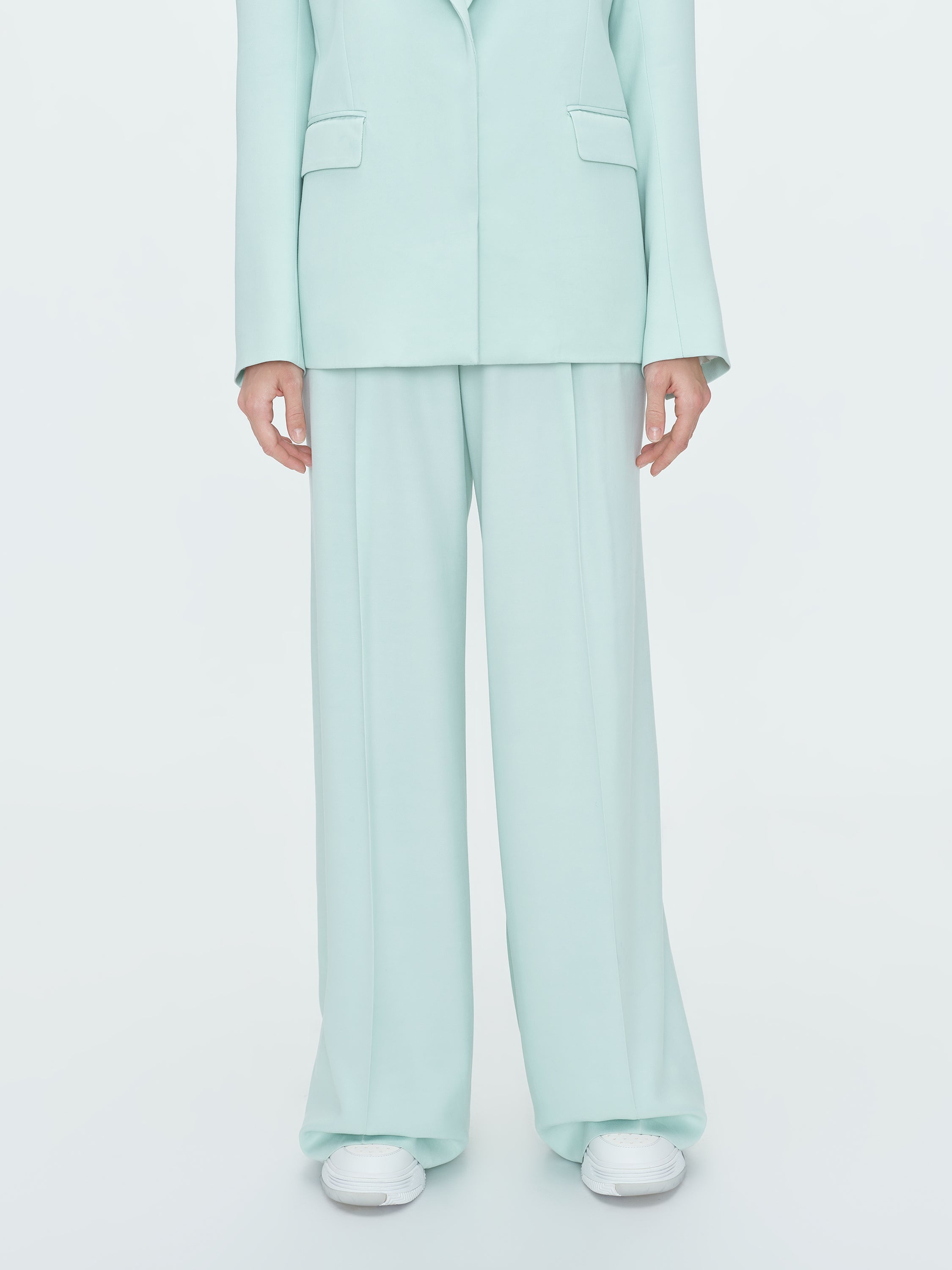 WIDE LEG DOUBLE PLEATED PANT - 3