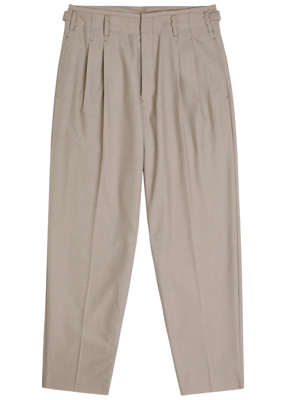 Lemaire Pleated Tapered-leg Trousers - 1