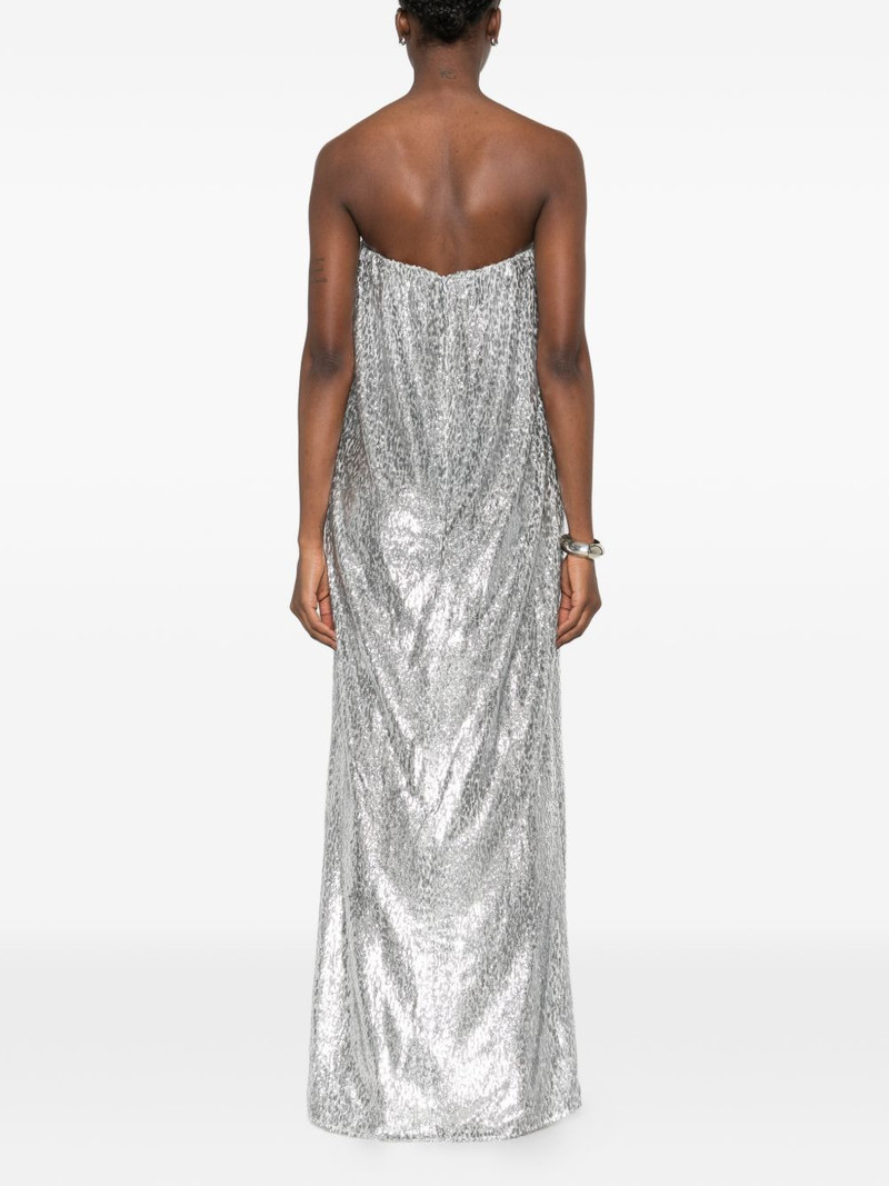 metallic-effect maxi dress 4