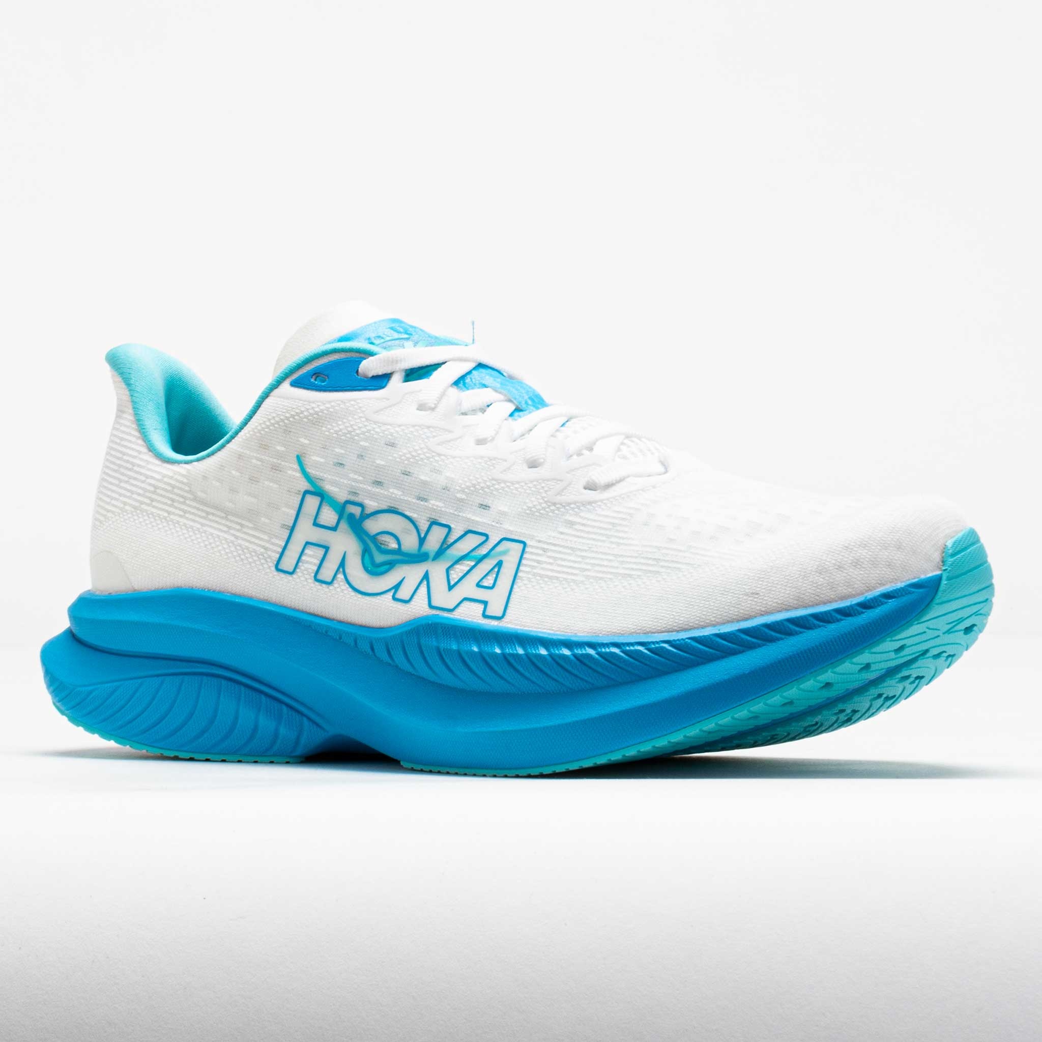 HOKA Mach 6 Men's White/Skyward Blue - 5