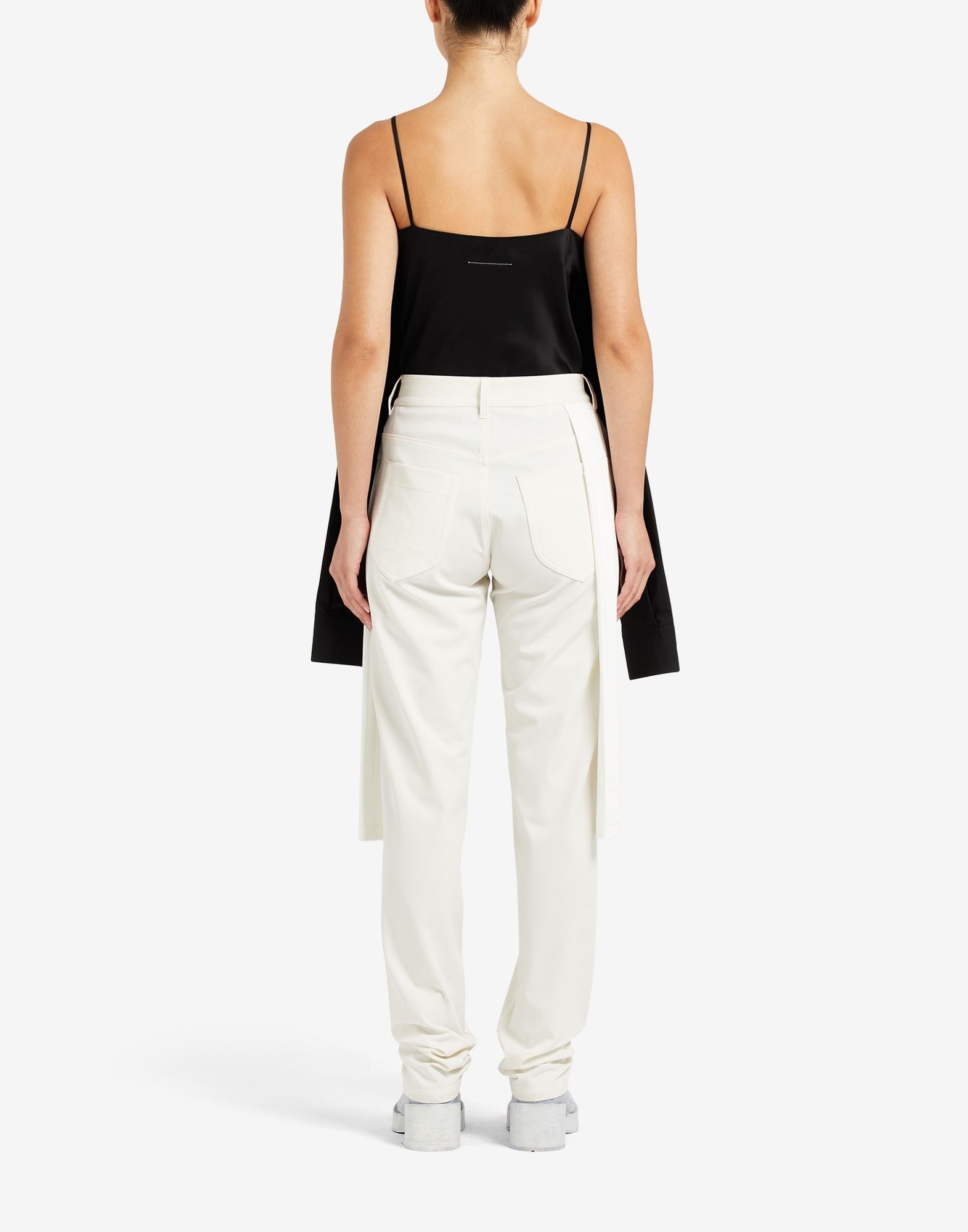 Five-pocket pants with hanging sleeves - 4