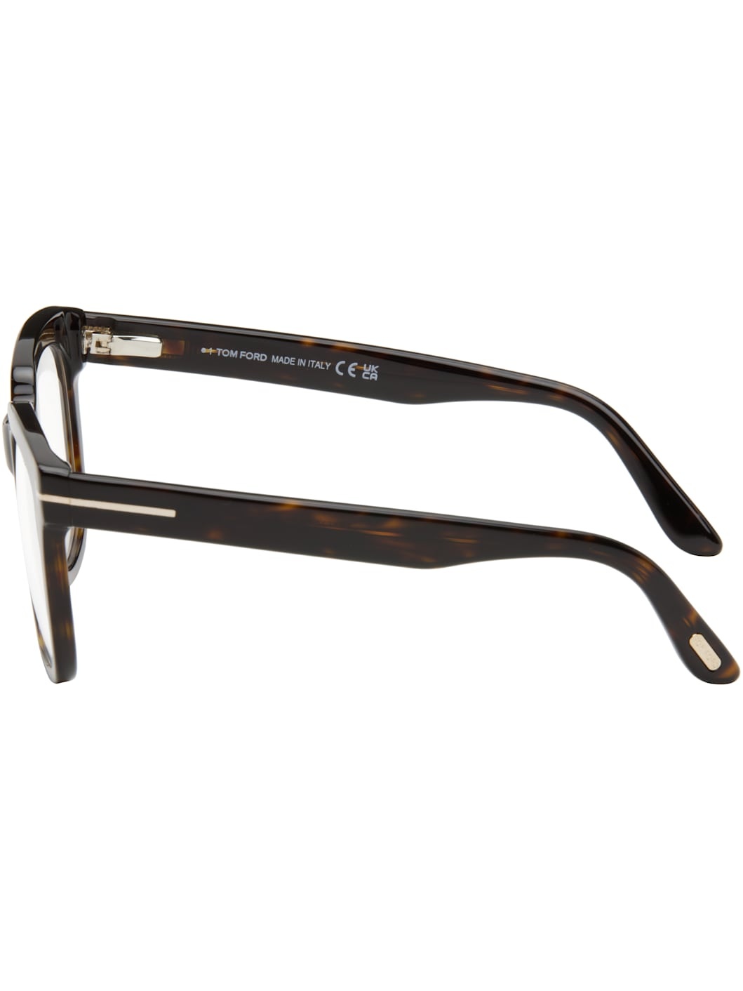 Brown & Black Full Rim Square Acetate Glasses - 3