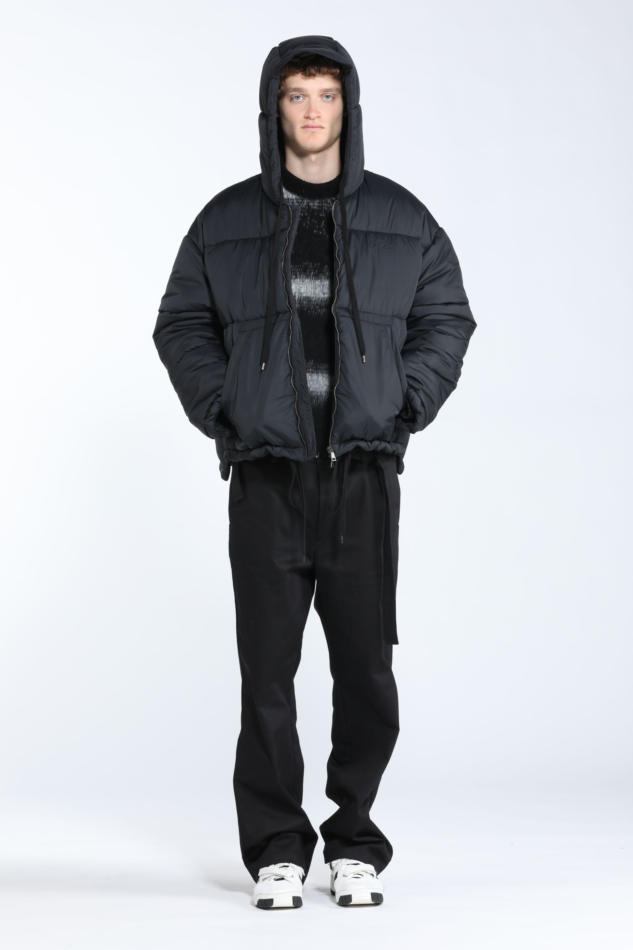 PADDED HOODED COAT - 4