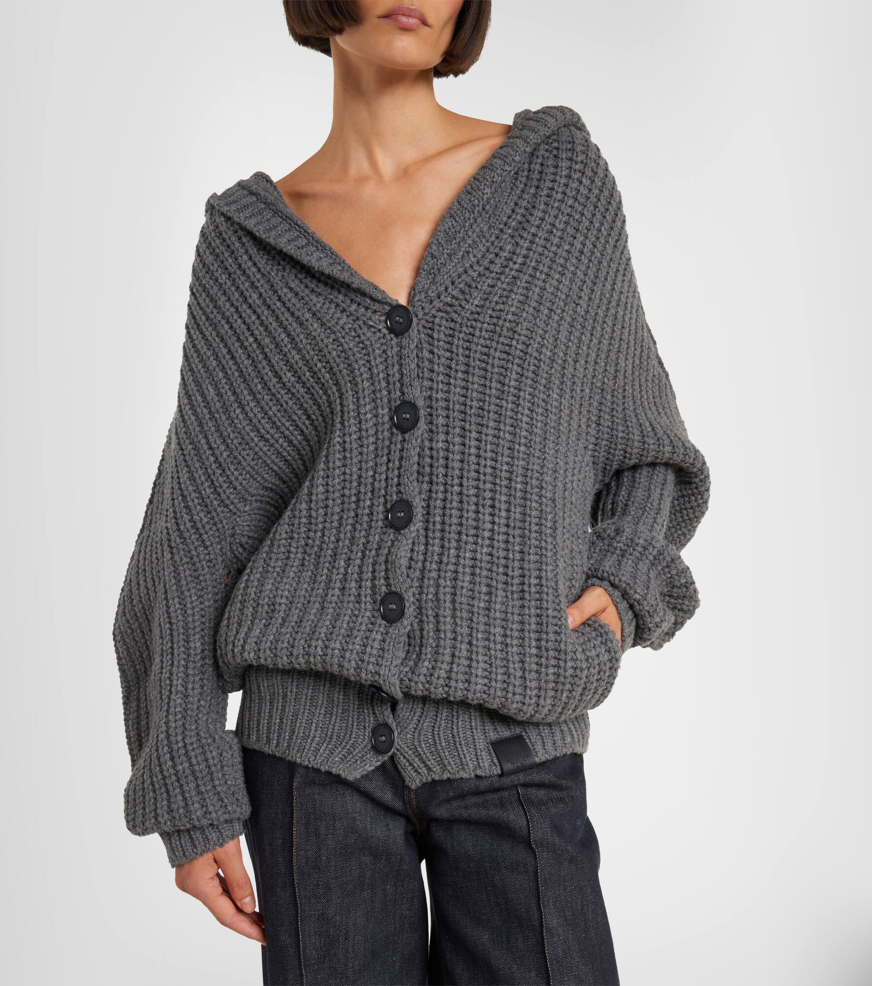 Cashmere and wool cardigan - 7