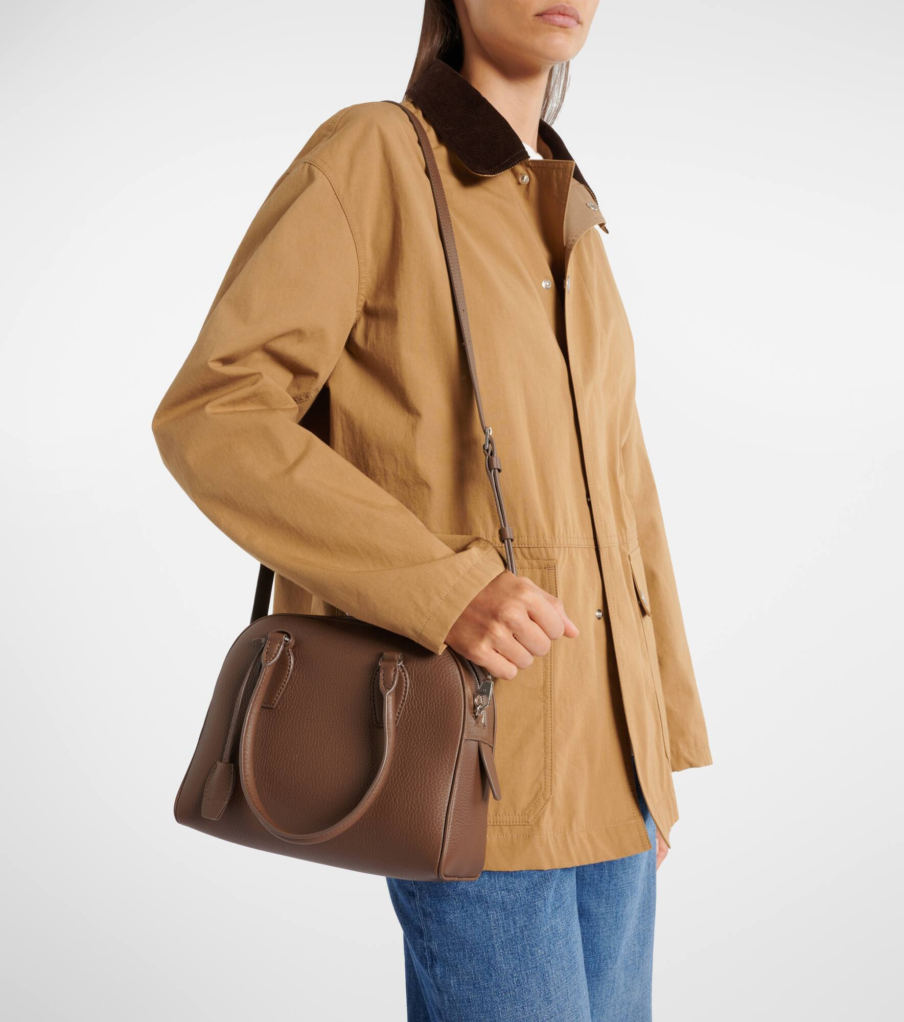 India 10 Small leather tote bag - 7