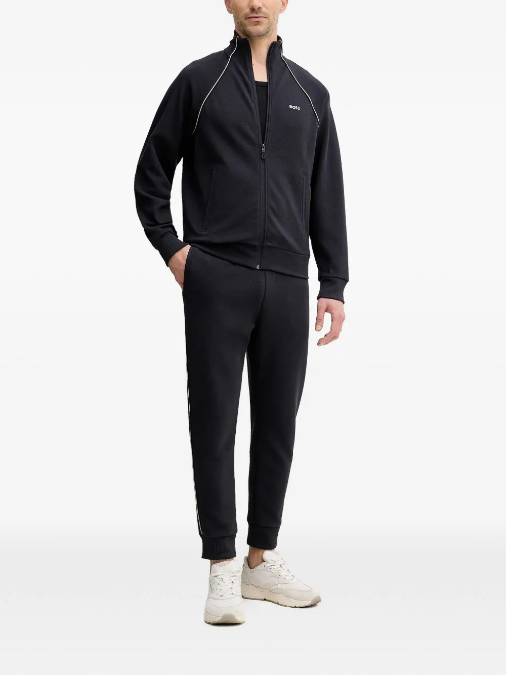 logo-embroidered tracksuit - 1