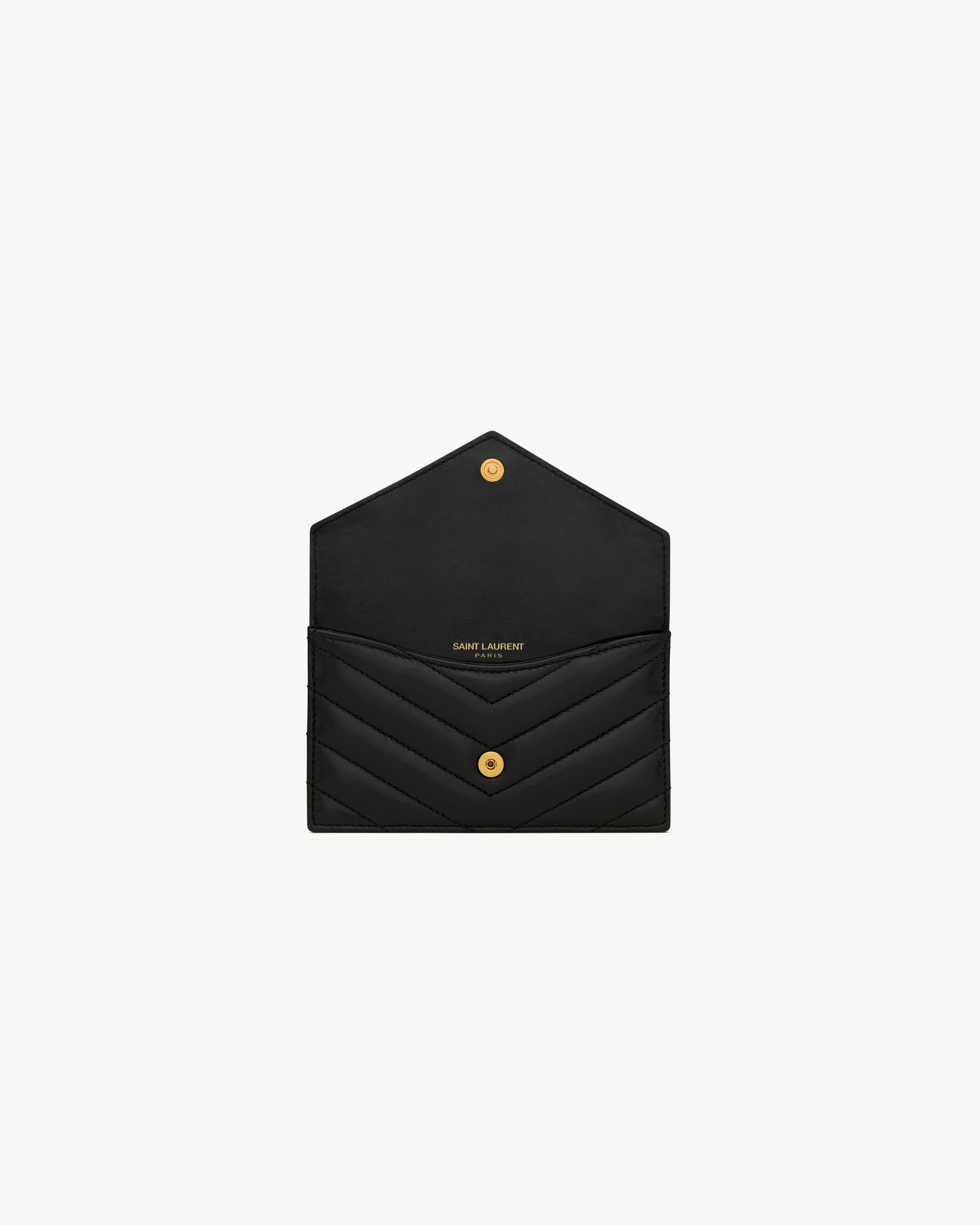 CASSANDRE MATELASSÉ FRAGMENTS FLAP CARD CASE IN LAMBSKIN - 4