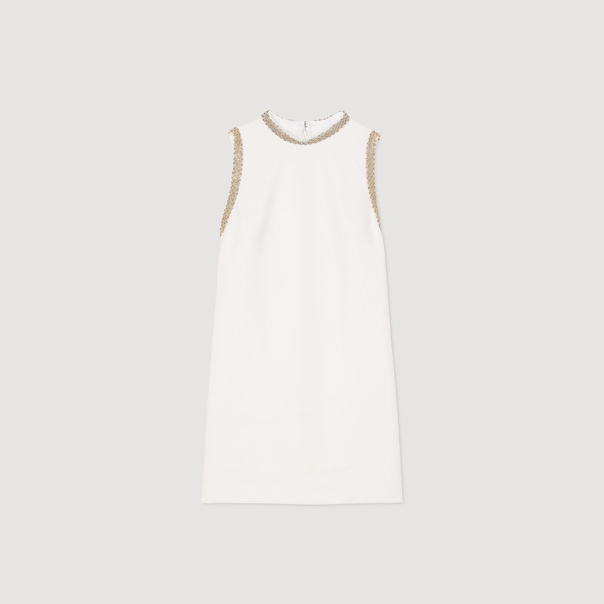 MINI DRESS WITH RHINESTONE DETAILS - 6