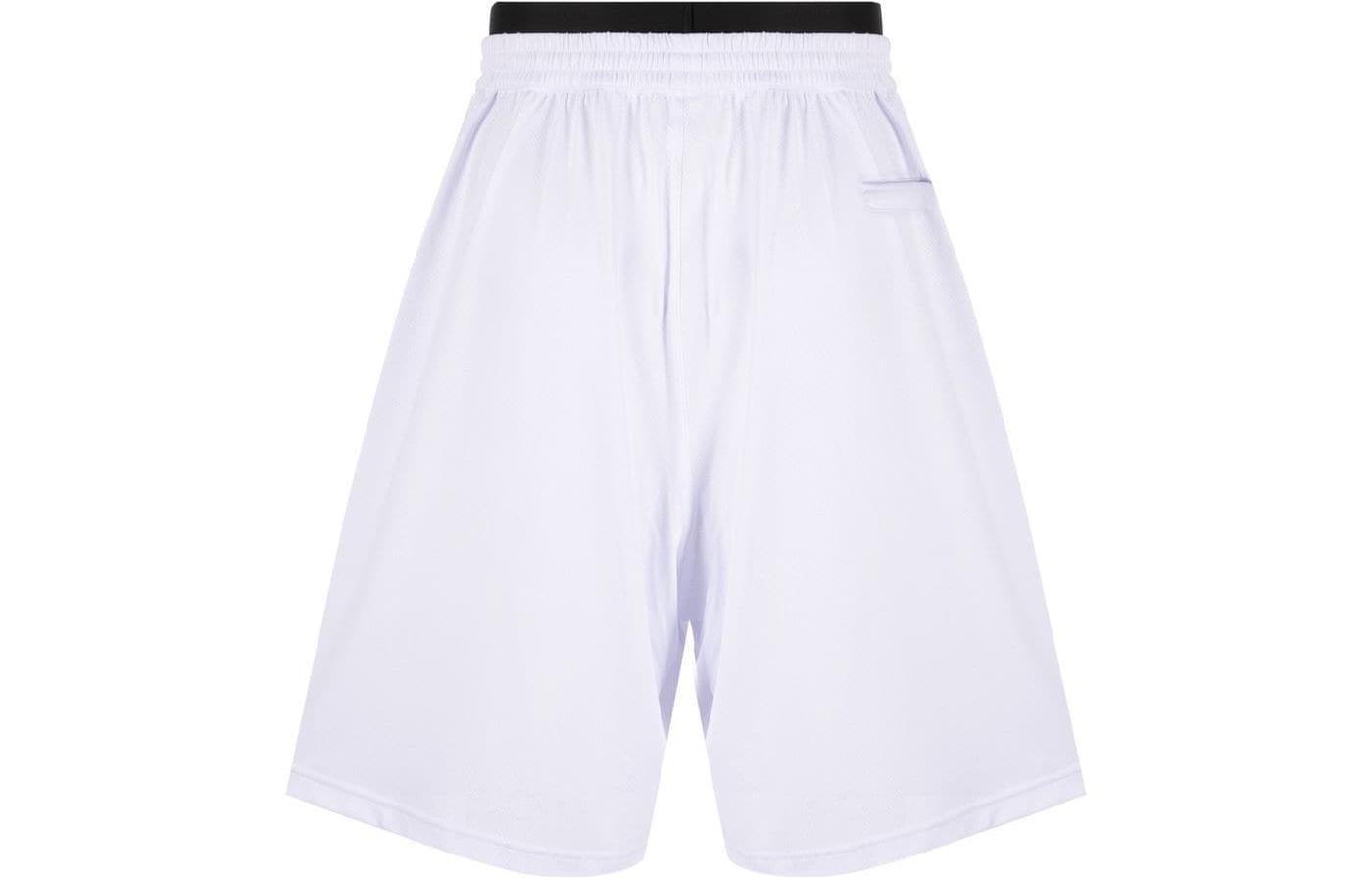 Balenciaga Technical-Mesh Jersey Swim Shorts 'White' 6983174C0B49000 - 2