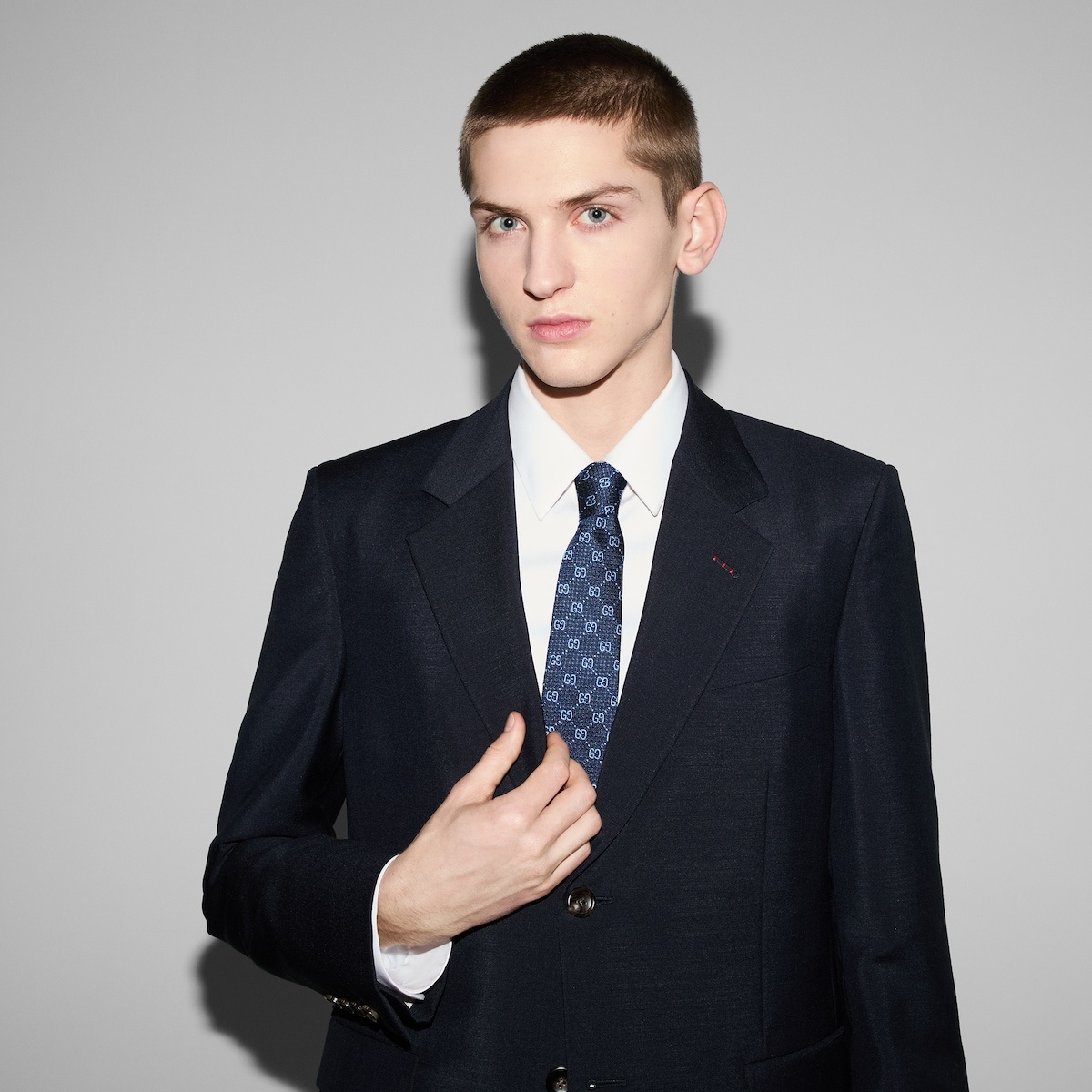 GG silk jacquard tie - 3