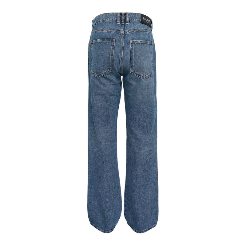 Balmain Loose Denim Pants Blue Wash outlook