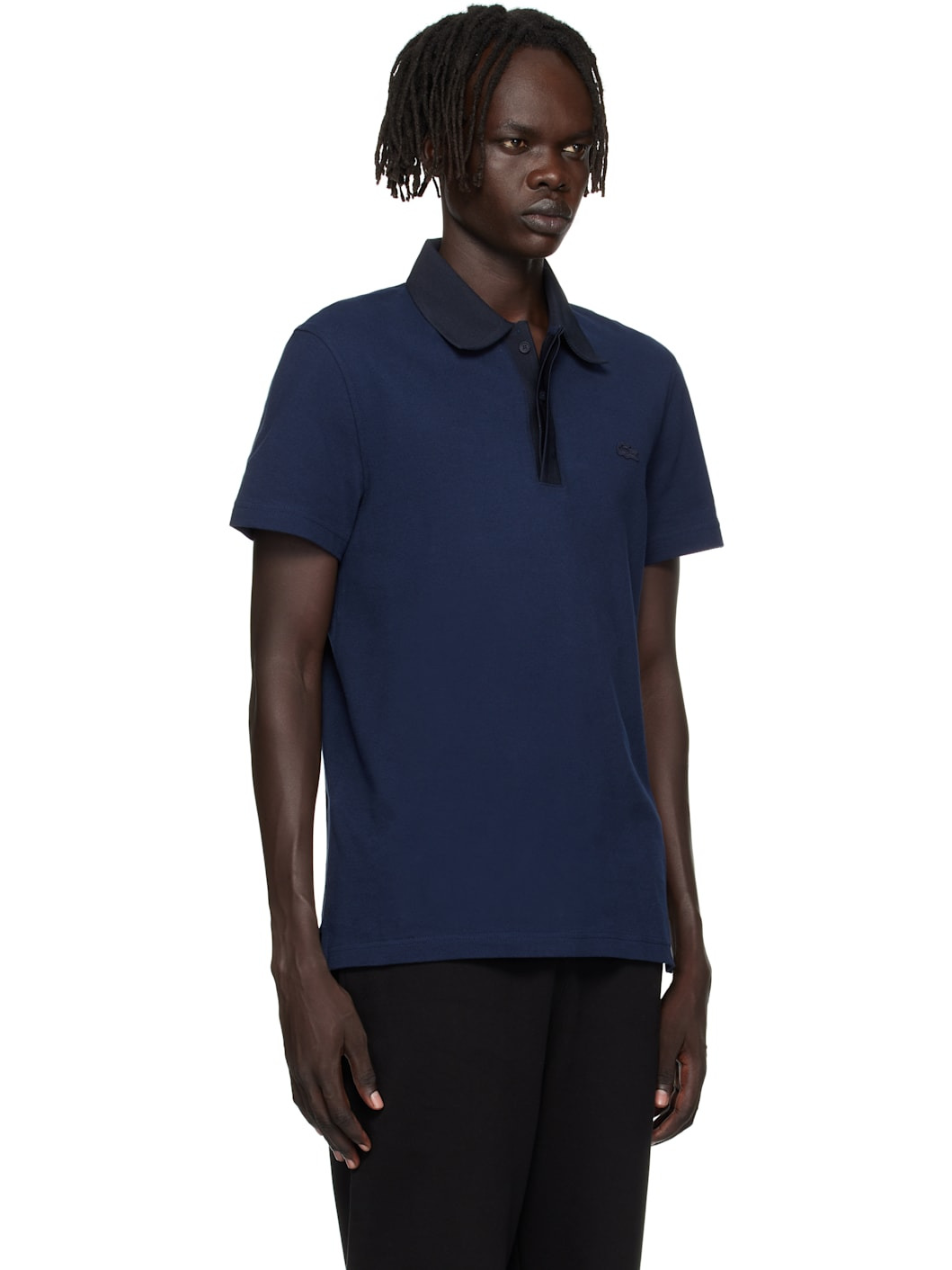 Navy Regular Fit Piqué Polo - 2