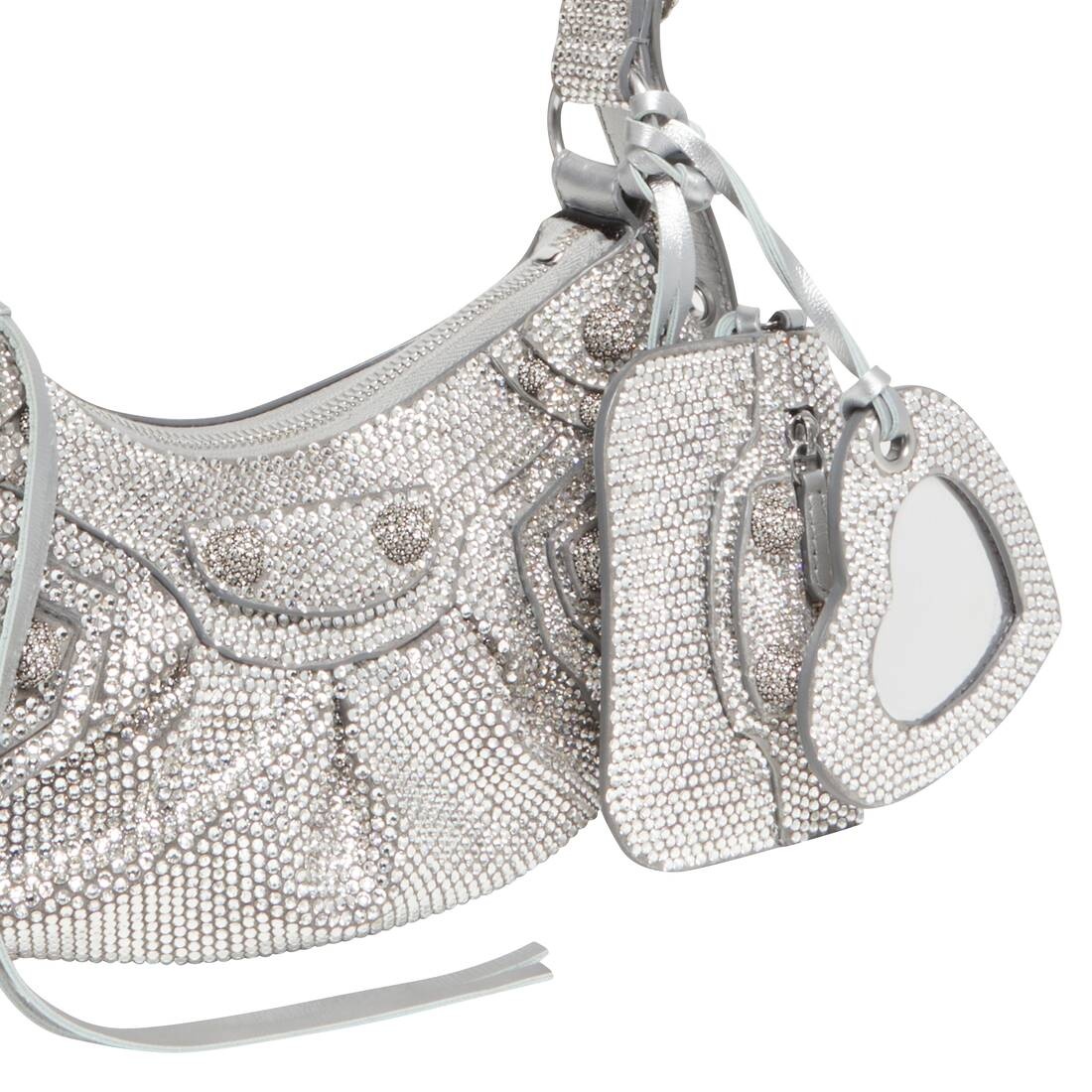 le cagole xs shoulder bag with rhinestones - 8
