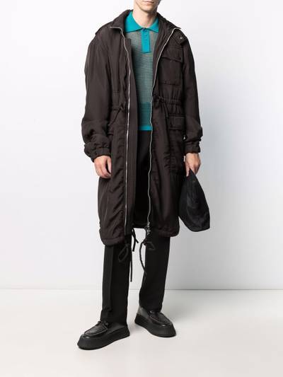 Bottega Veneta mid-length parka coat outlook