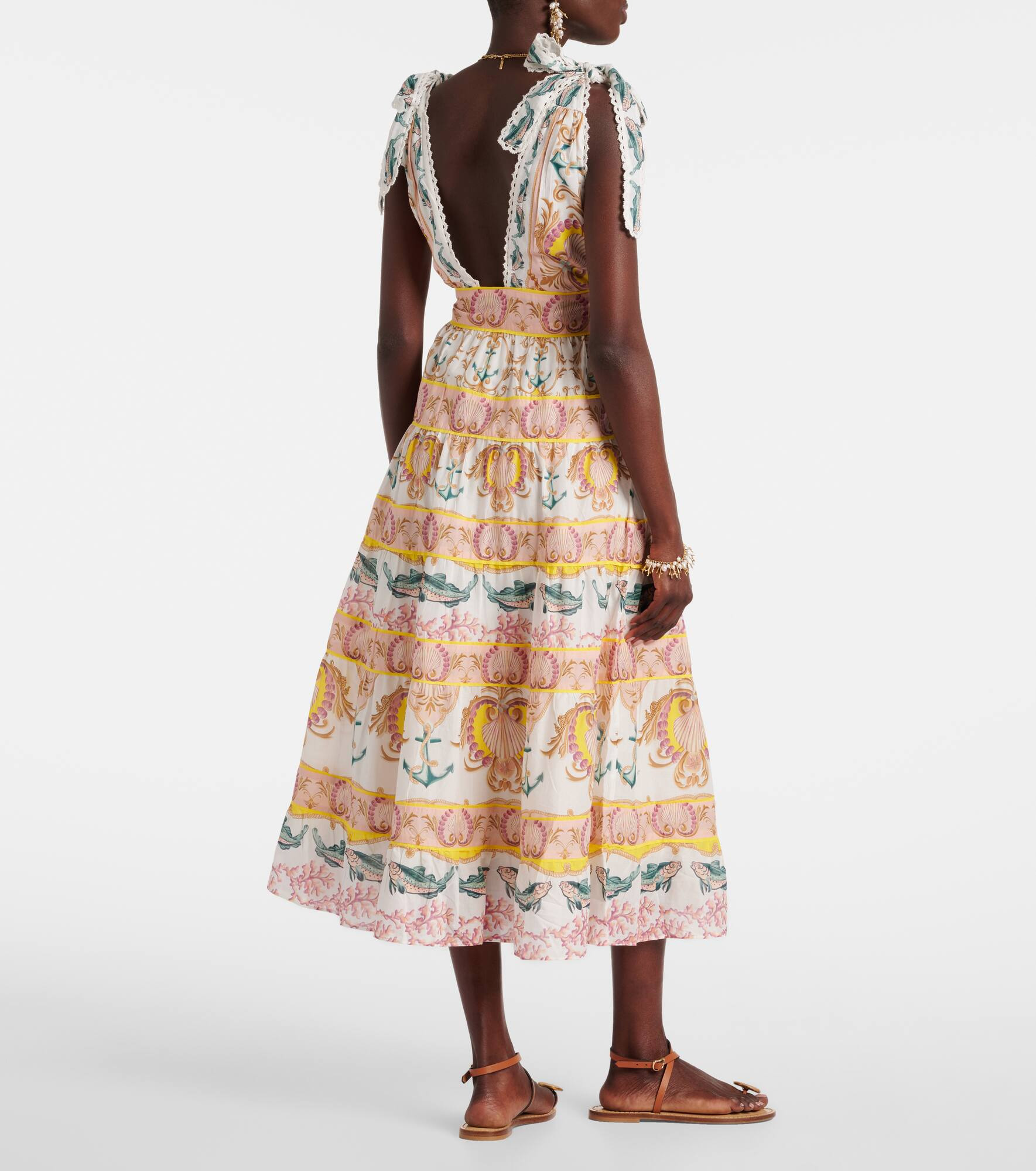 Maritime Magic printed midi dress - 3