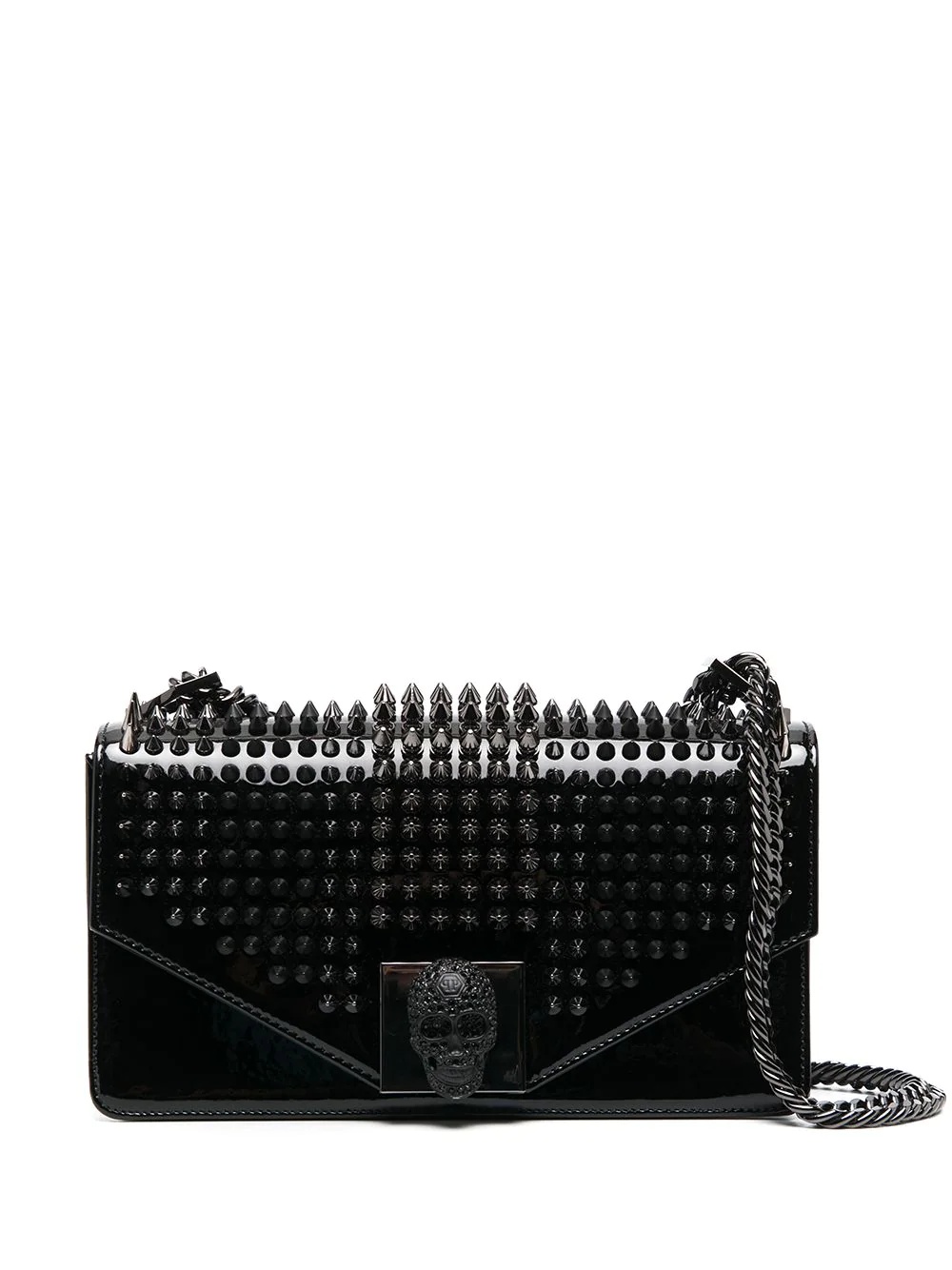 patent leather stud bag - 1