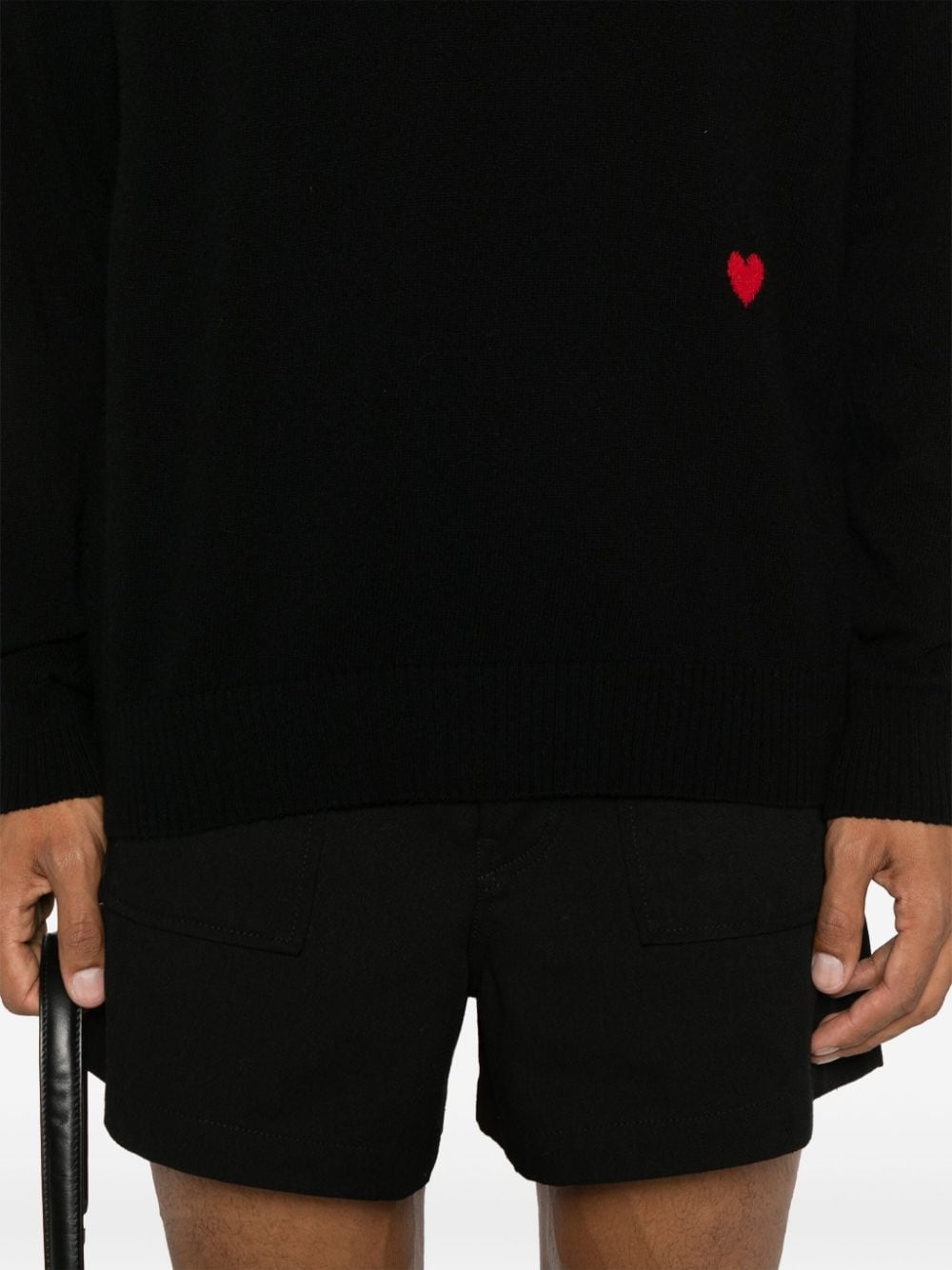heart-intarsia sweater - 5