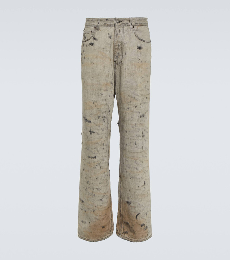 Super Destroyed straight jeans 1