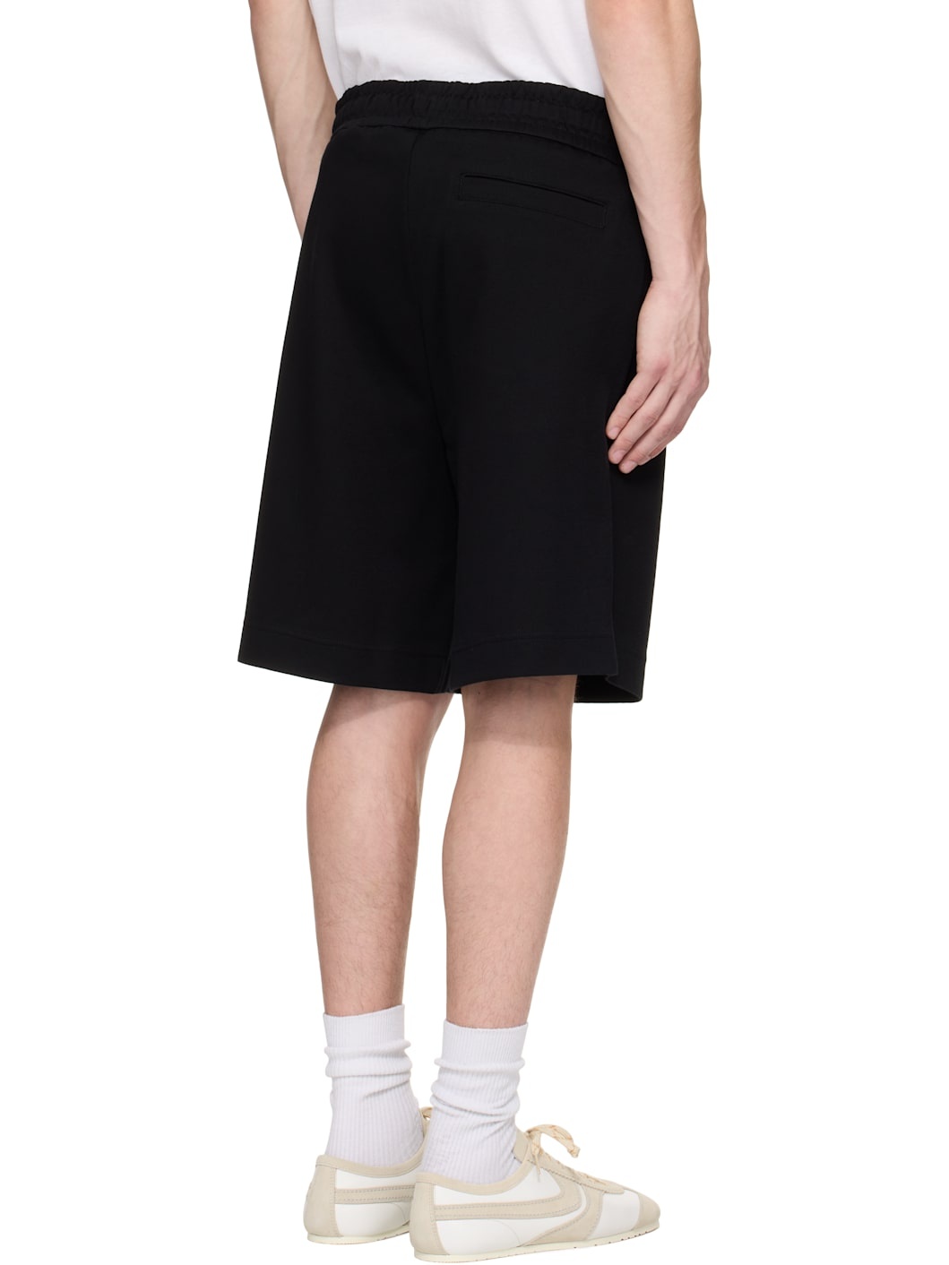 Black Drawstring Shorts - 3