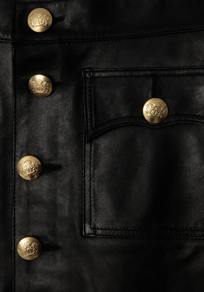 LEATHER SKIRT 74 BLACK - 5