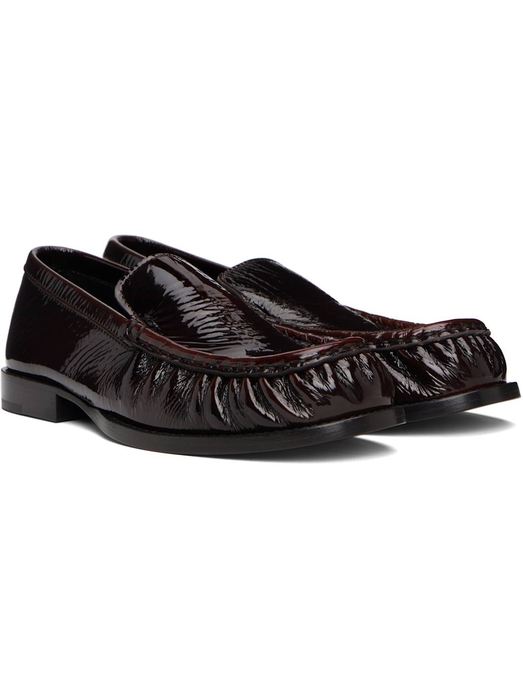 Brown Leather Loafers - 4