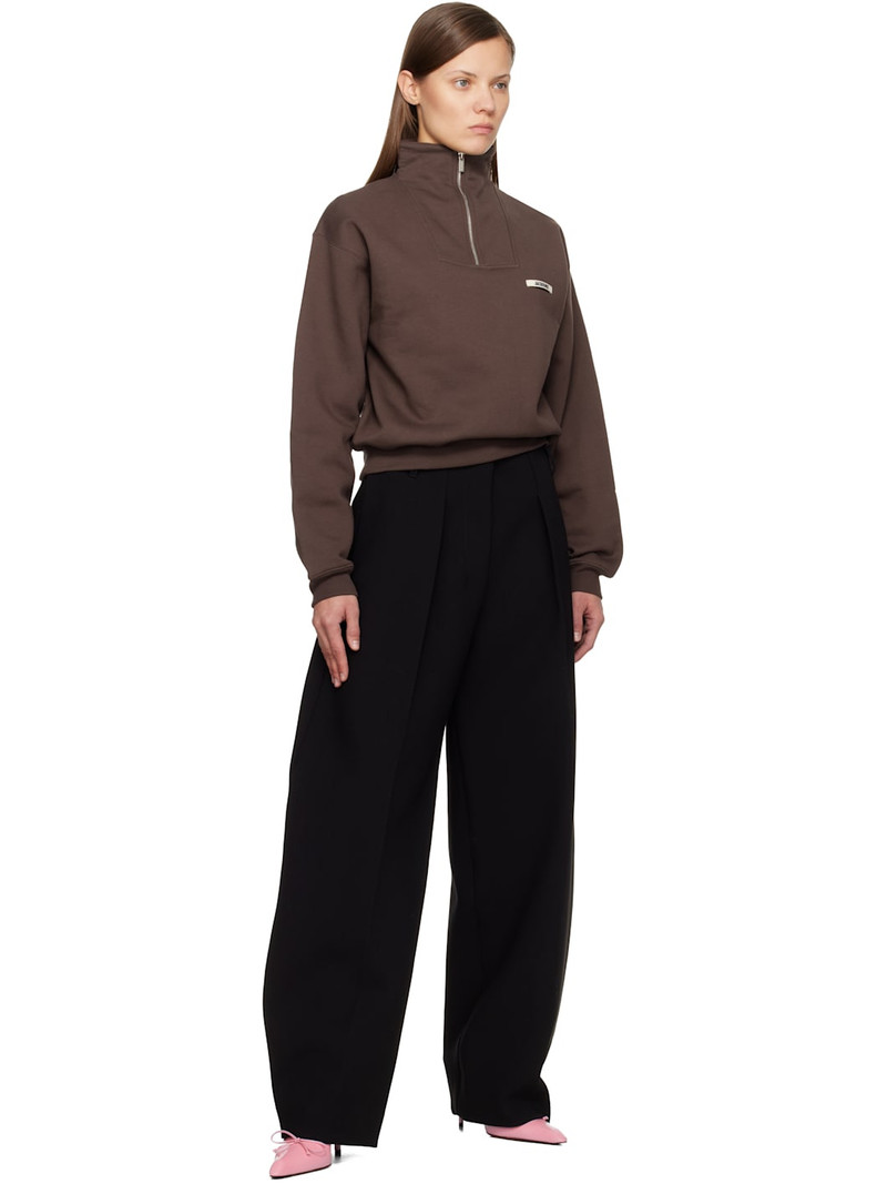 JACQUEMUS Brown 'Le Camionneur Gros Grain' Sweatshirt outlook