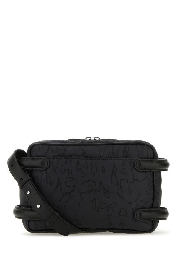 Alexander Mcqueen Man Black Nylon Harness Crossbody Bag - 3