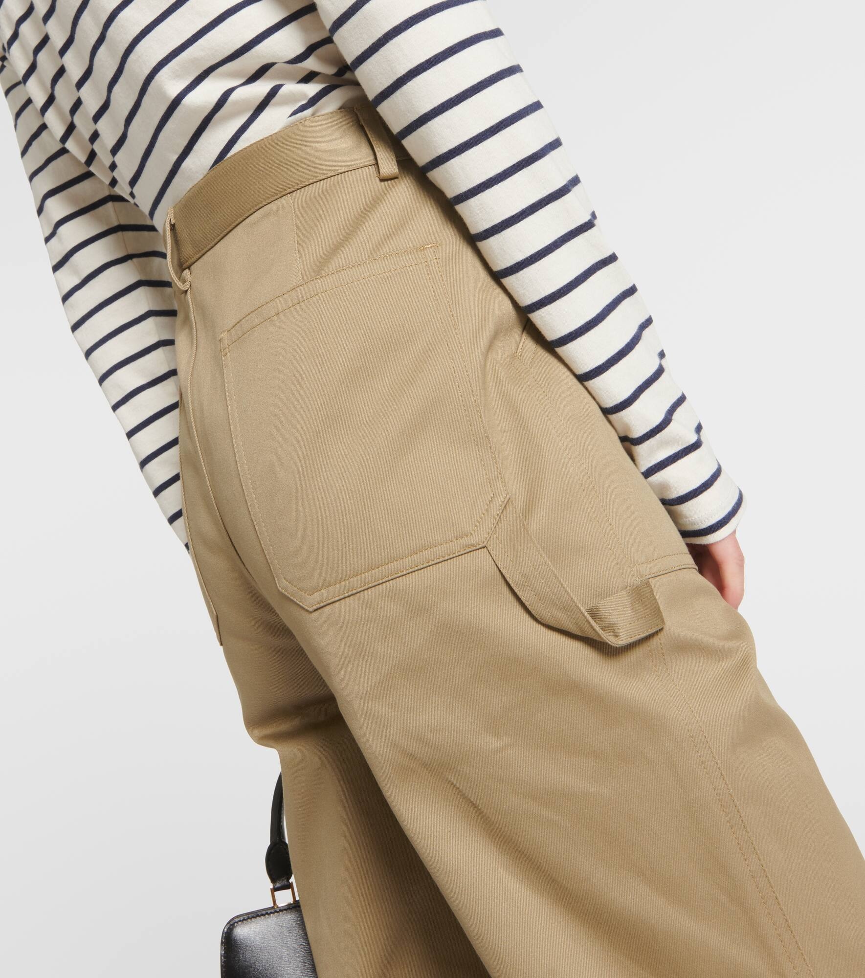 Quentin high-rise cotton flared pants - 6