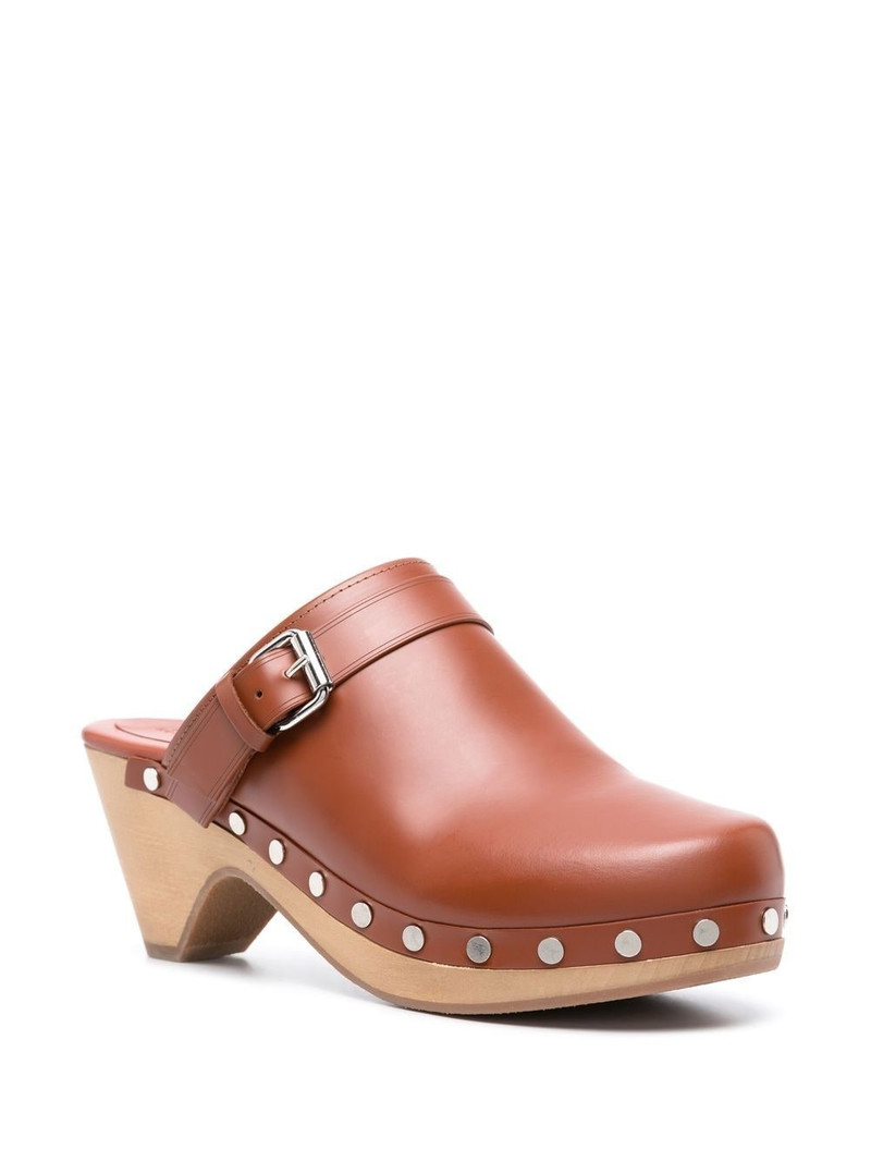Isabel Marant stud-decorated mid-heel mules outlook