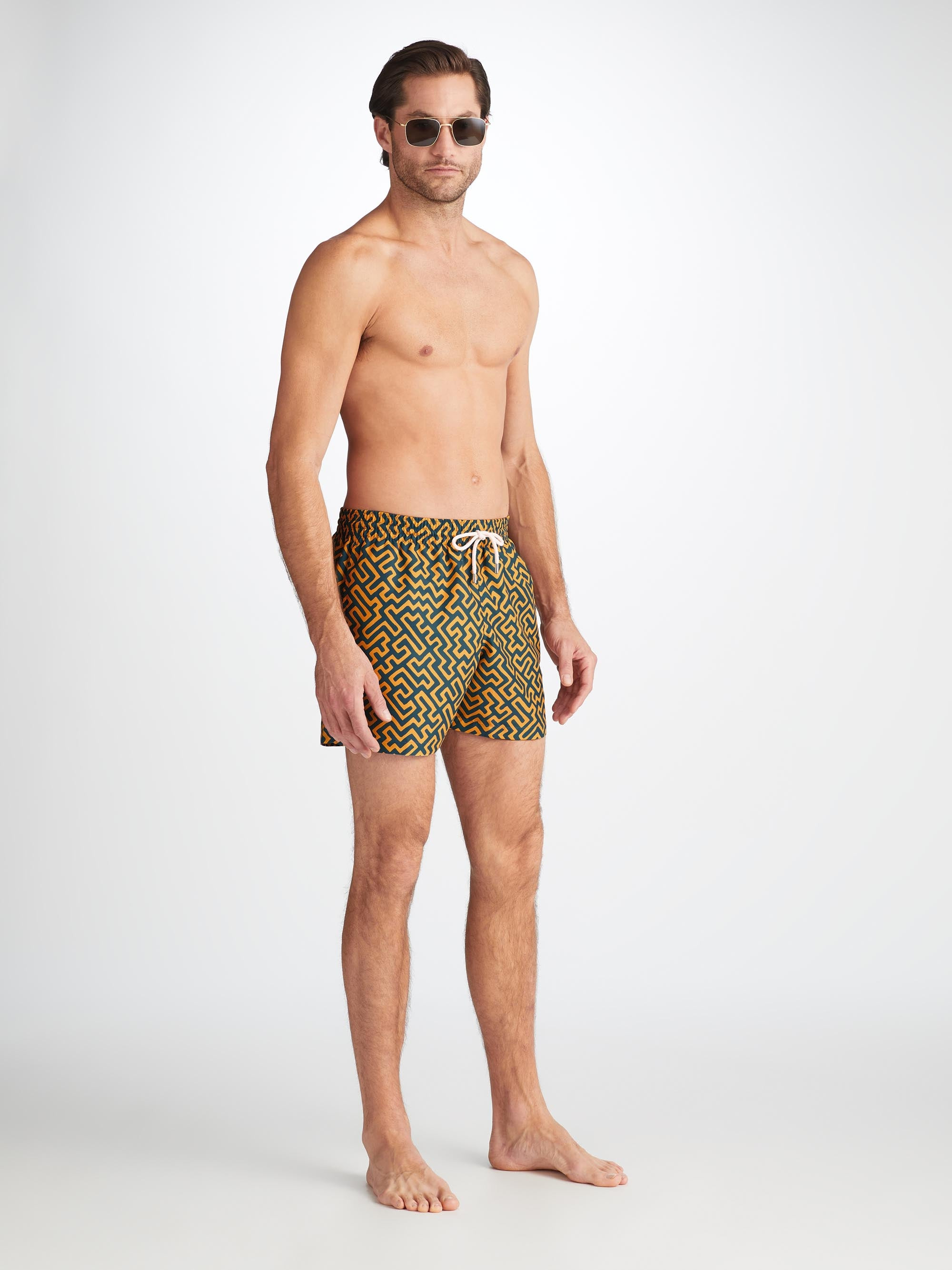 Men's Short Swim Shorts Tropez 16 Teal - 3