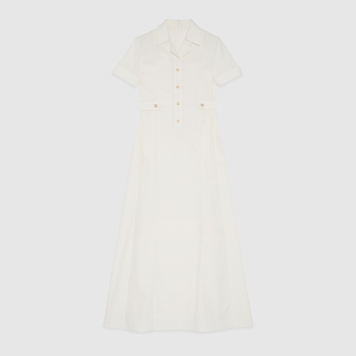 Cotton poplin dress - 1