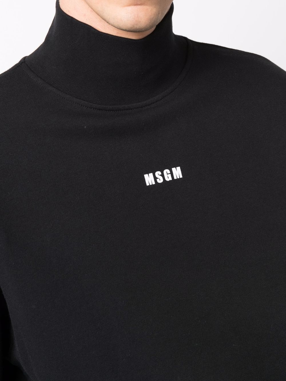 logo-print high-neck sweatshirt - 5