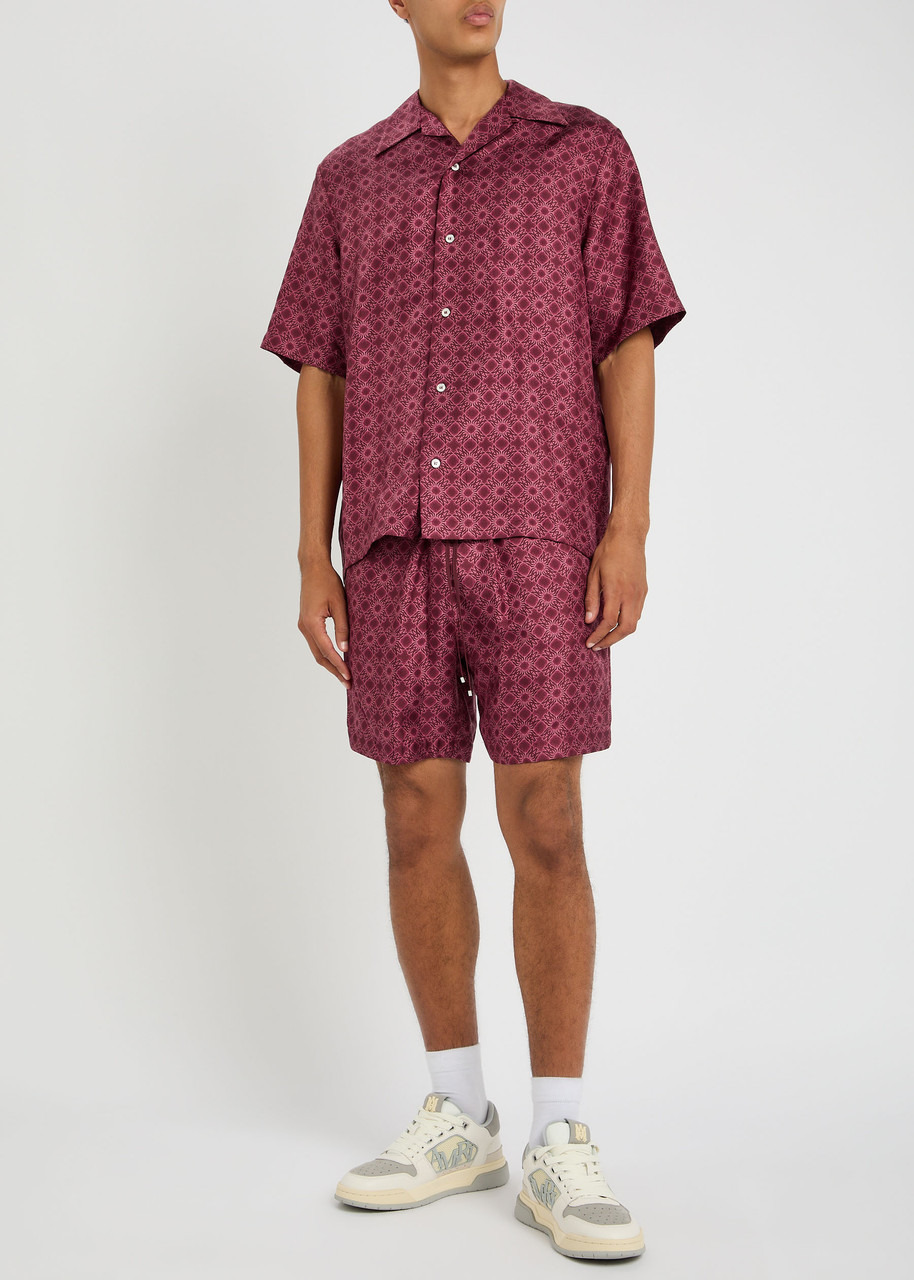 Amiri MA Quad Logo-monogrammed Silk Shirt - 4