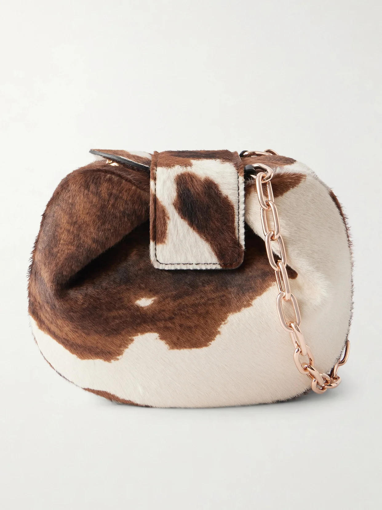 Soft Demi Cow-print Calf Hair Clutch - 1