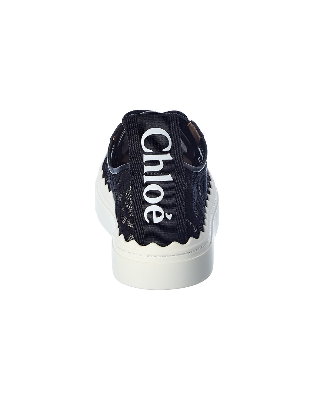 Chloé Lauren Lace & Leather Sneaker - 3