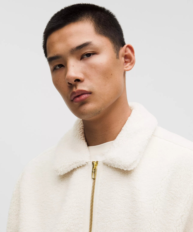 Lunar New Year Textured Fleece Bomber Jacket 4