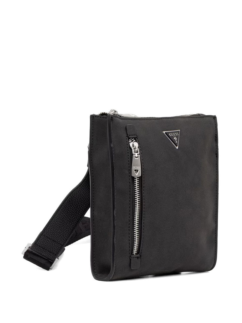 logo-plaque zip-pocket messenger bag 3