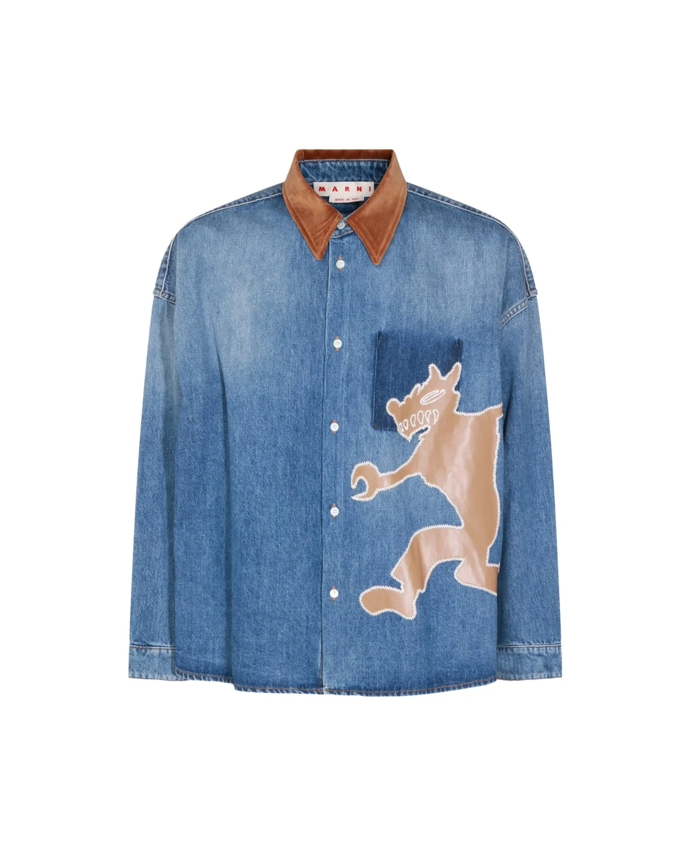 Blue Cotton Shirt - 1