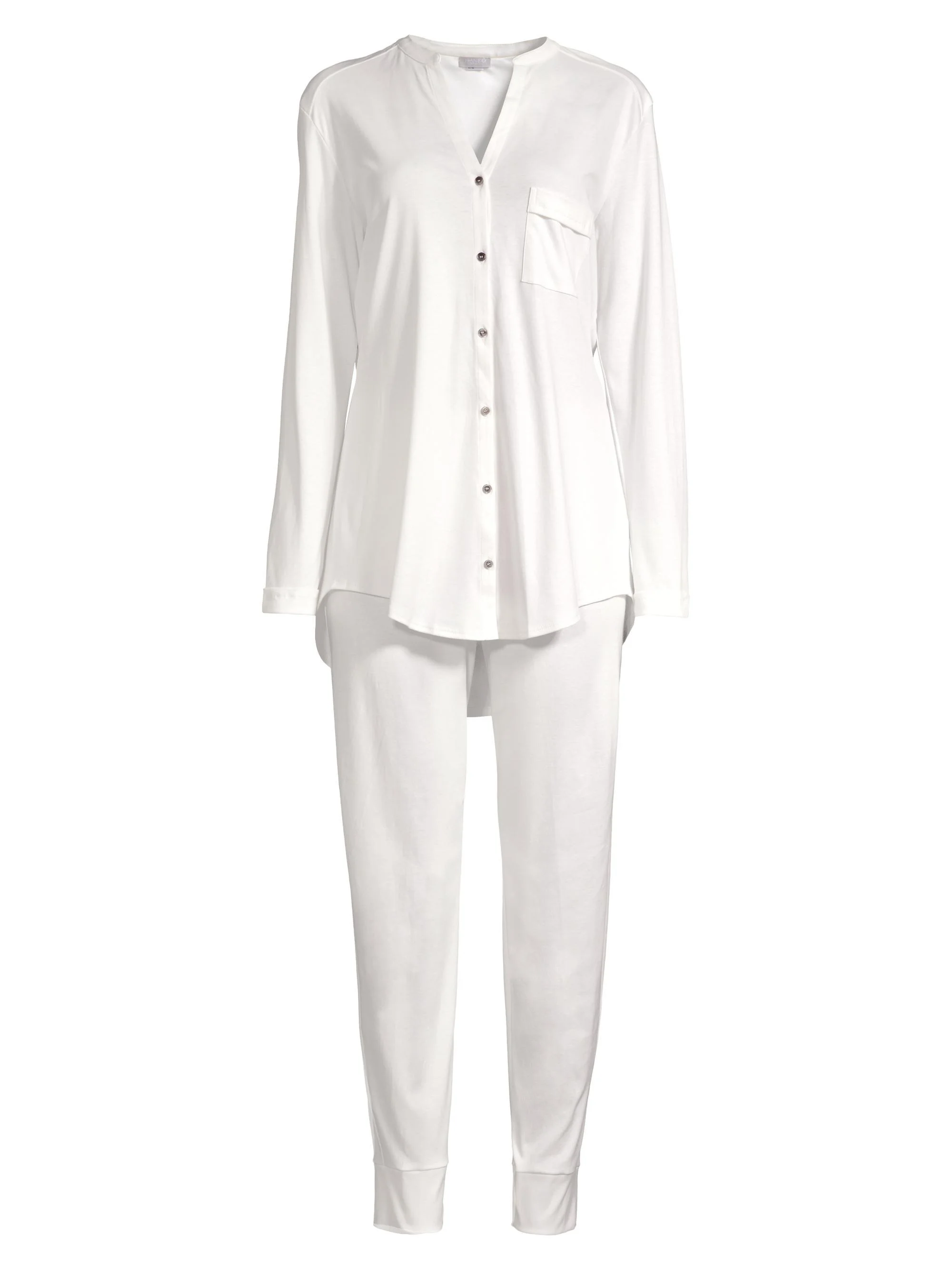 Women's Pure Essence Cotton Pajamas - Off White - 1