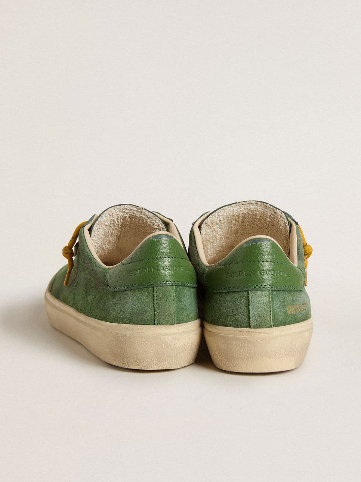 Men's Soul Star in green suede with green leather heel tab - 5