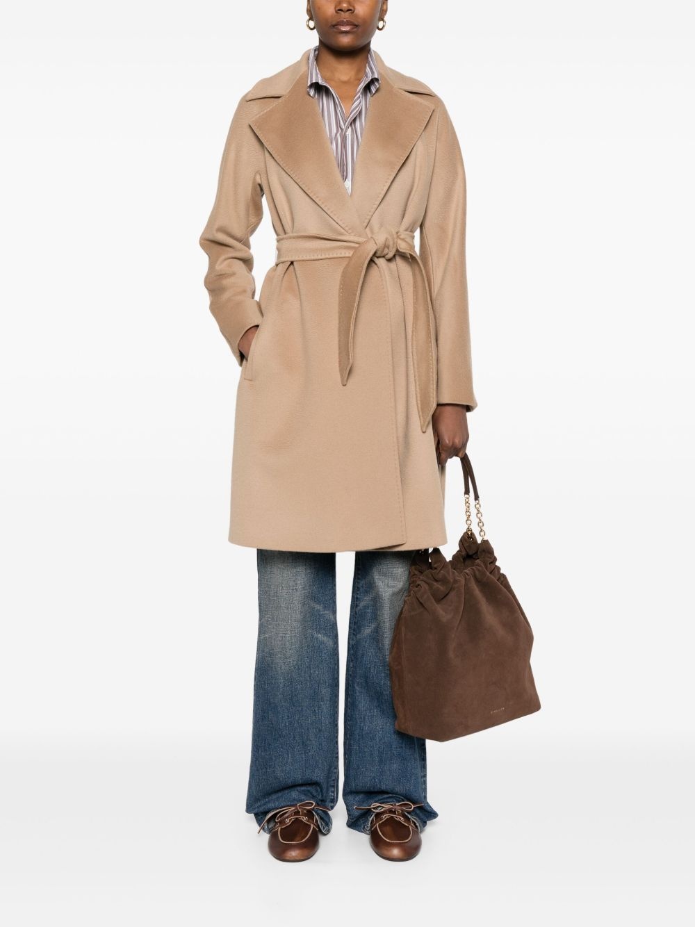 virgin-wool trench coat - 2