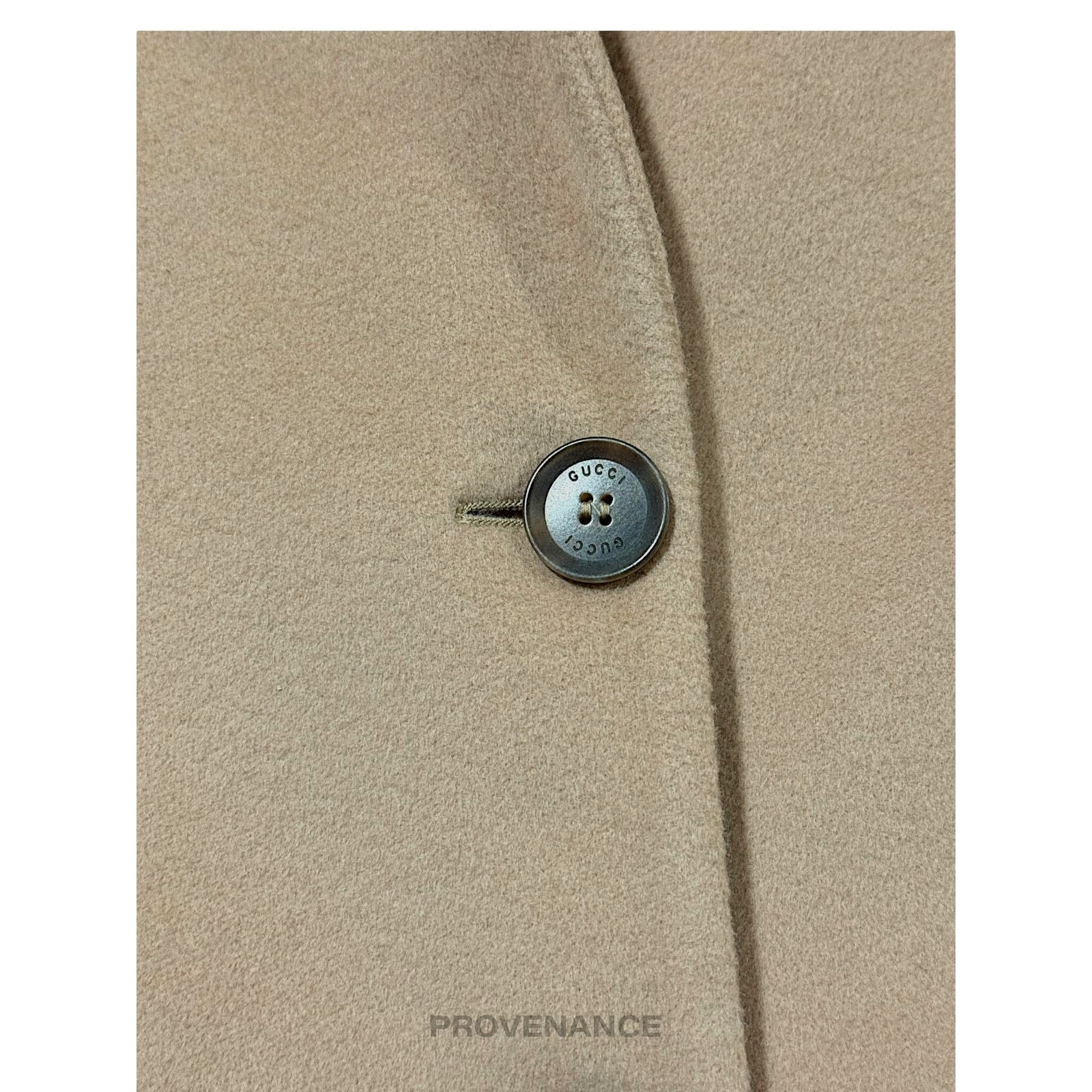 Gucci Chesterfield Wool Coat - Camel 42 - 9