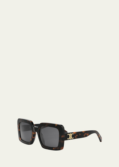 CELINE Triomphe Acetate Square Sunglasses outlook