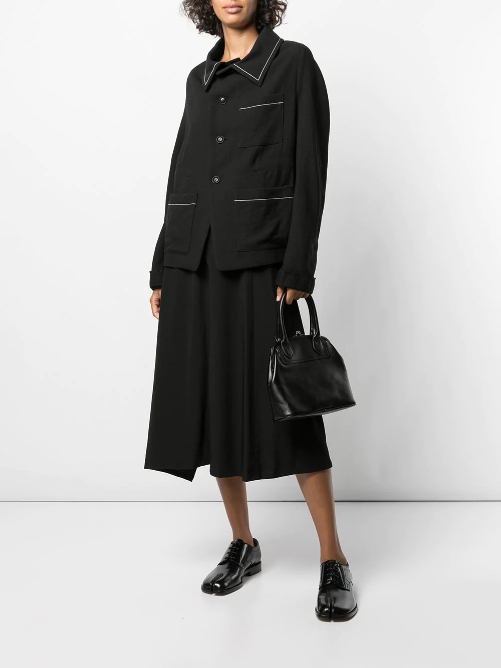 drawstring A-line skirt - 2