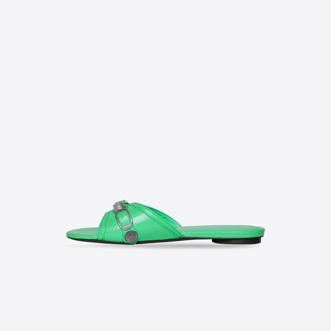 Women's Cagole Sandal in Green - 4