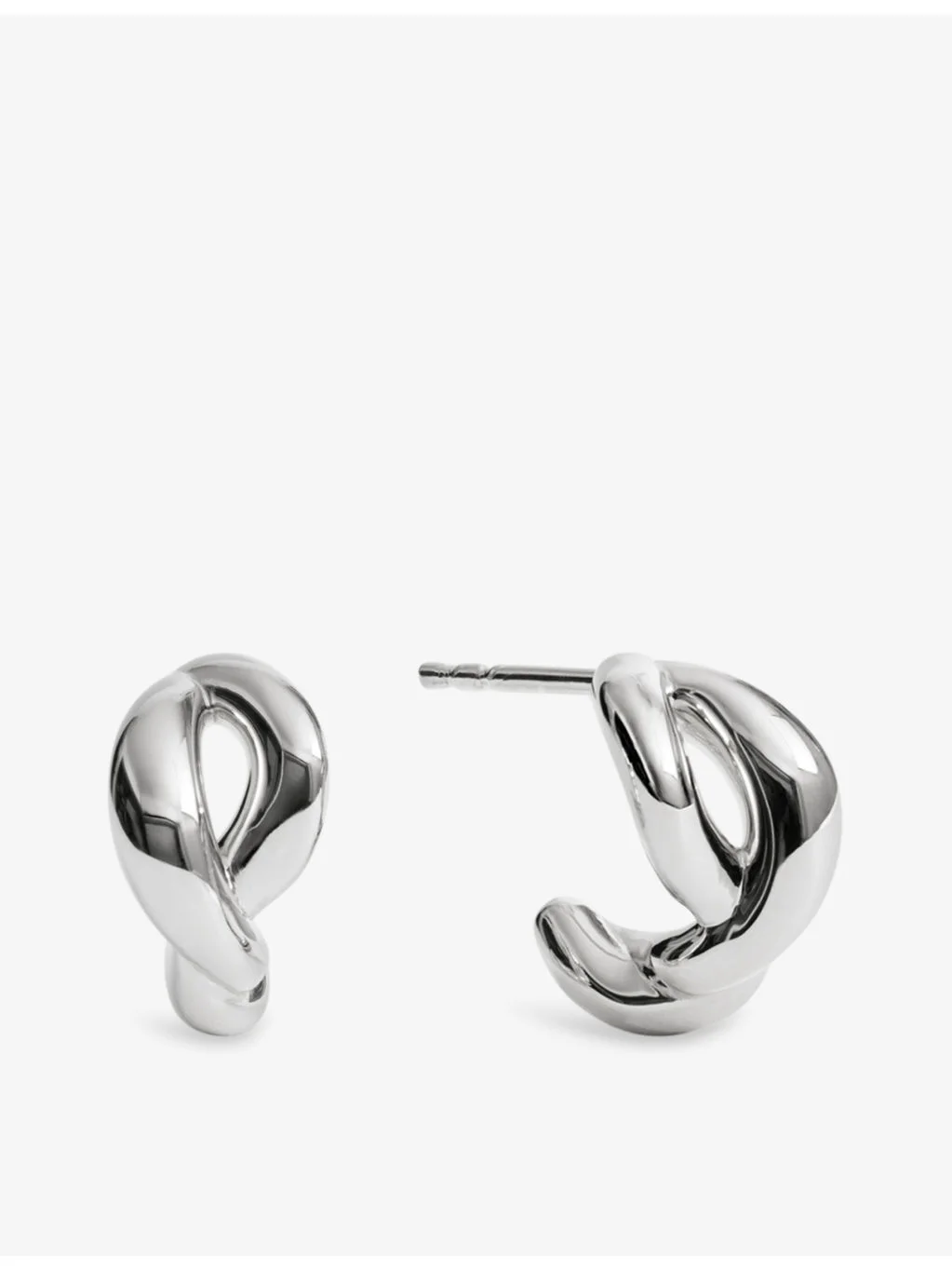 Ochre Sterling-Silver Huggie Earrings - 1