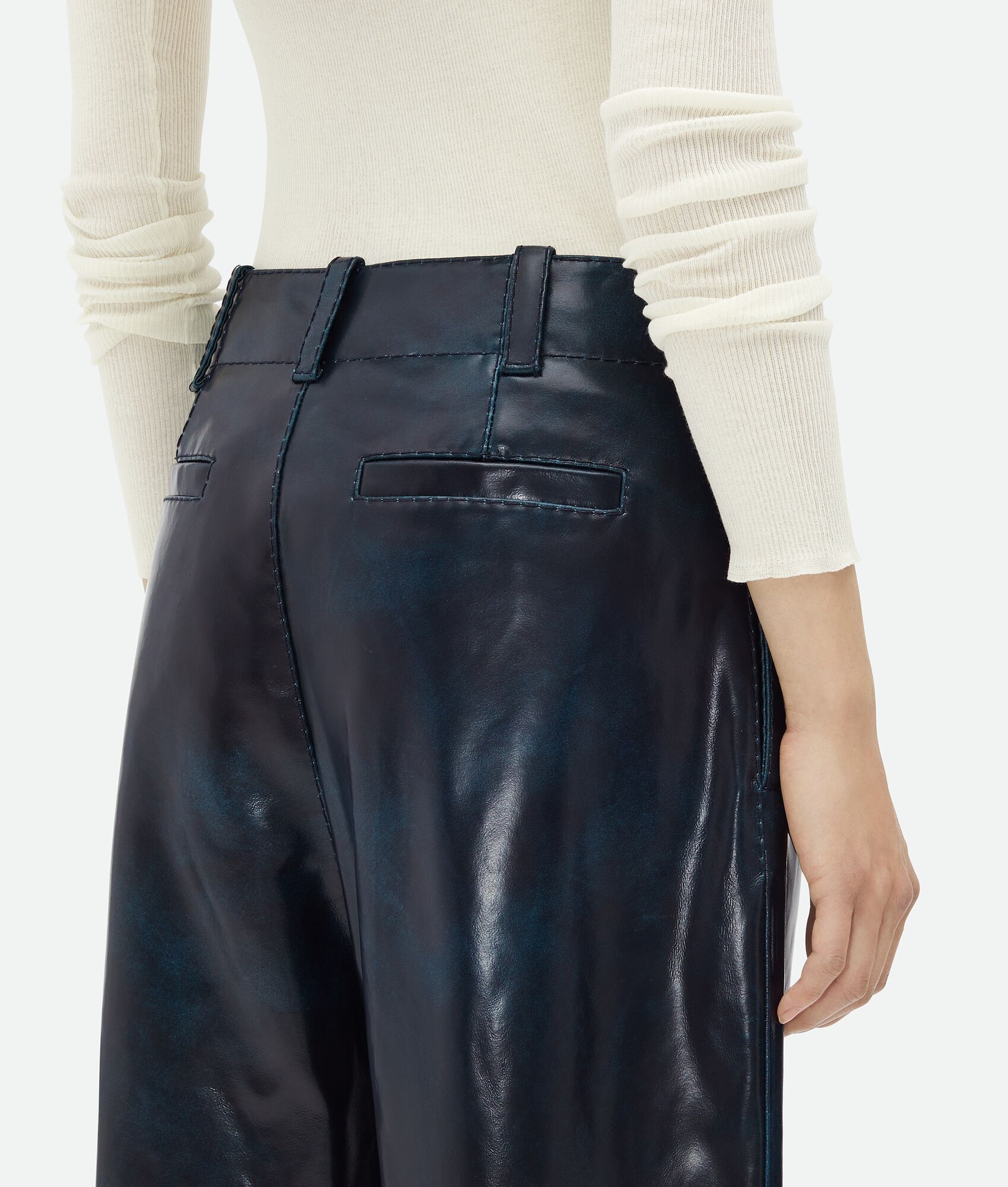 Leather Culotte Trousers - 5